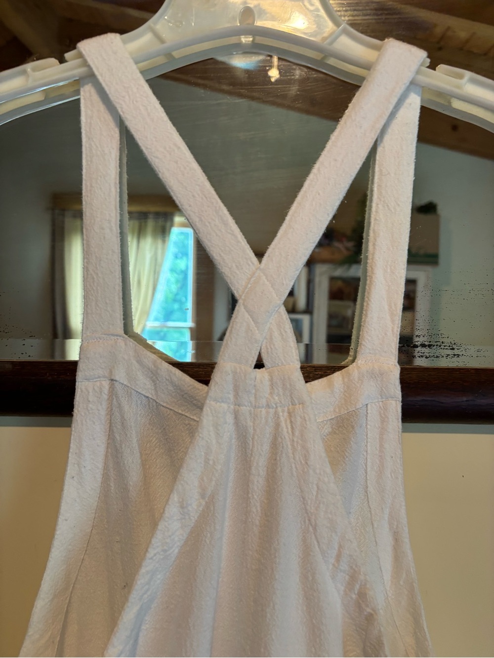 MIKOH Sayama Criss Cross Back Jumpsuit in Bone Revolve Brand Sz LARGE Angelcore - Picture 6 of 13